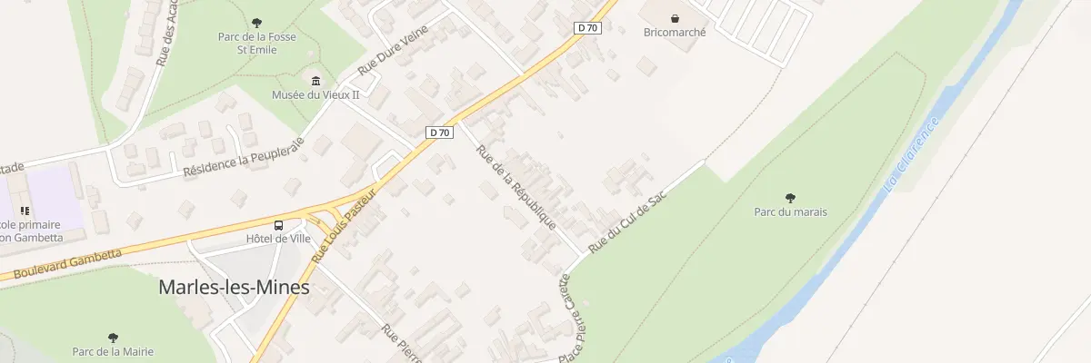 Plan du 17 Rue de la République à Marles-les-Mines