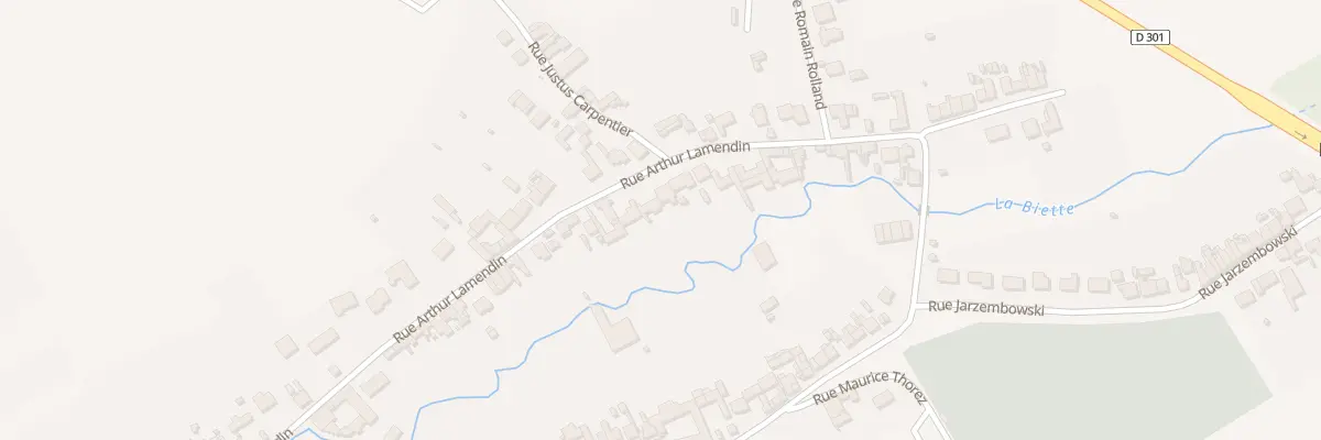 Plan du 44 Rue Arthur Lamendin à Divion