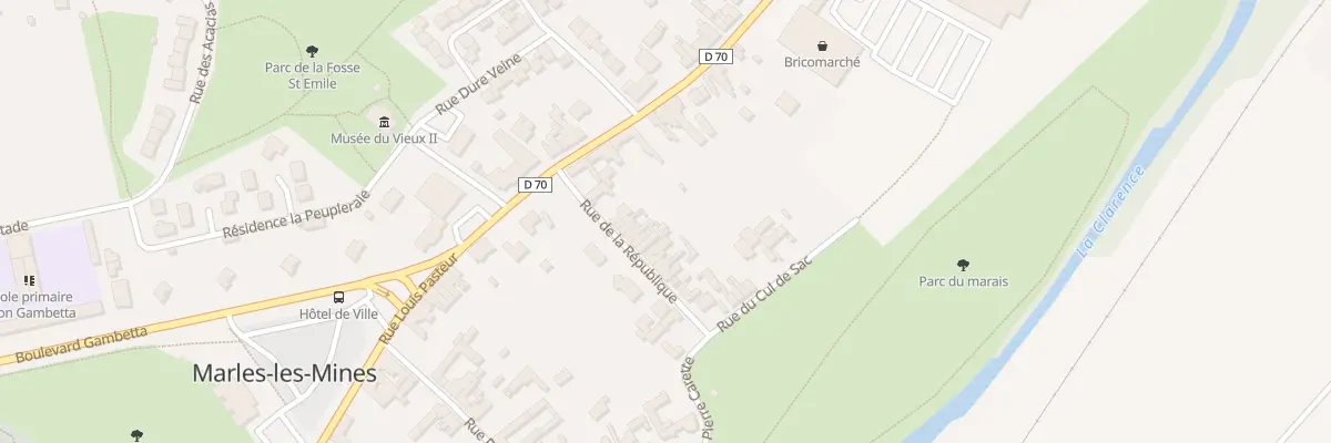 Plan du 13 Rue de la République à Marles-les-Mines