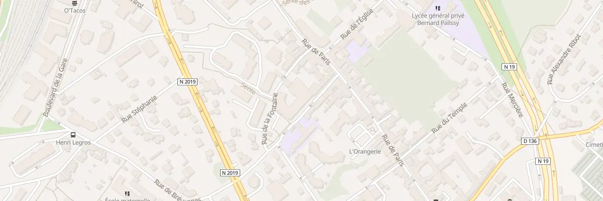 Plan du 8 Rue Vallou de Villeneuve à Boissy-Saint-Léger