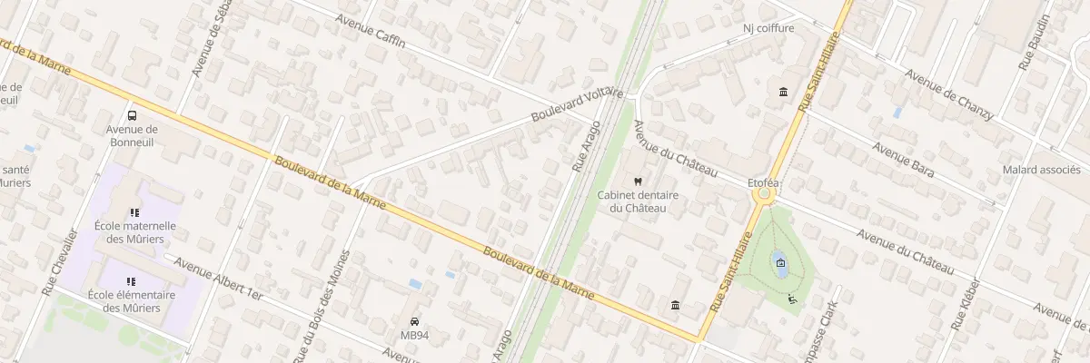 Plan du 8 Rue Arago à Saint-Maur-des-Fossés