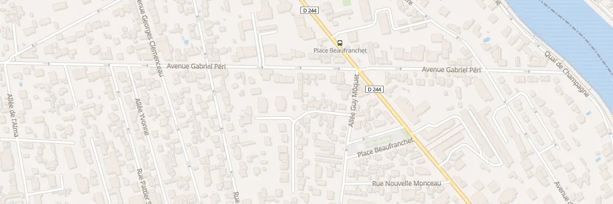 Plan du 8B All des Rosiers au Perreux-sur-Marne