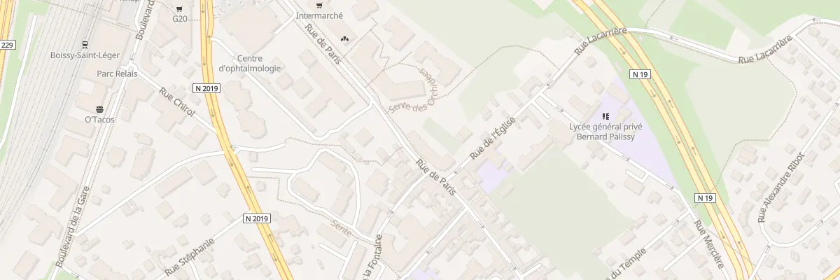 Plan du 5B Rue de Paris à Boissy-Saint-Léger