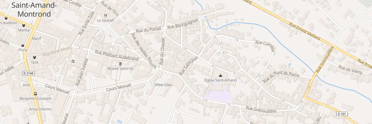Plan du 9 Rue Saint-Jean à Saint-Amand-Montrond