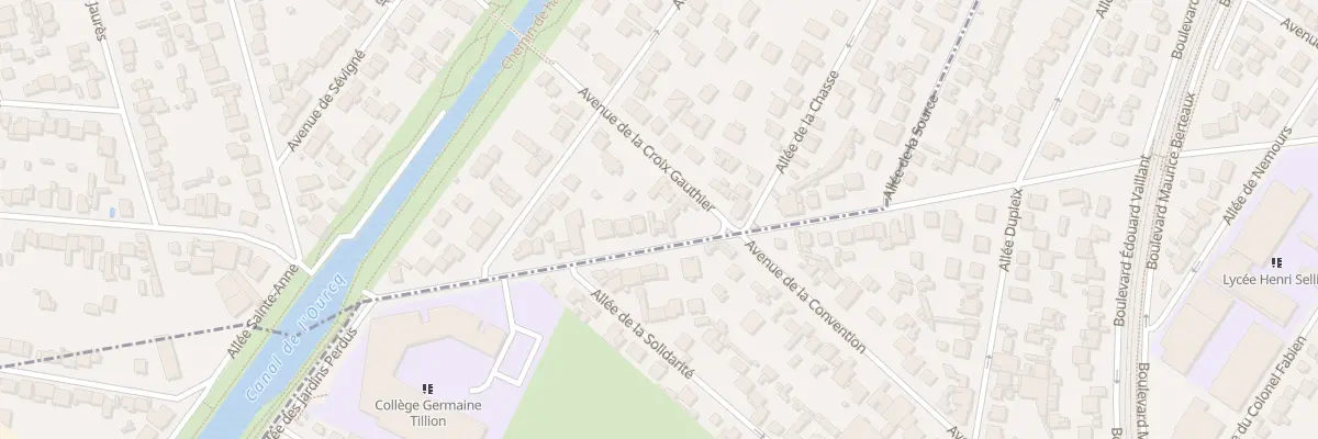 Plan du 23 Av du Château Gobillon à Aulnay-sous-Bois