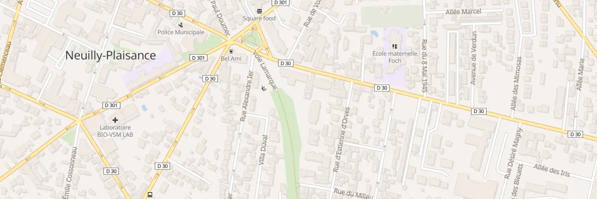 Plan du 76 Av du Maréchal Foch à Neuilly-Plaisance