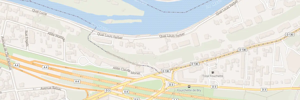 Plan du 93 Quai Louis Ferber à Bry-sur-Marne