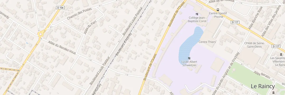 Plan du 79T Bd de l’Ouest au Raincy