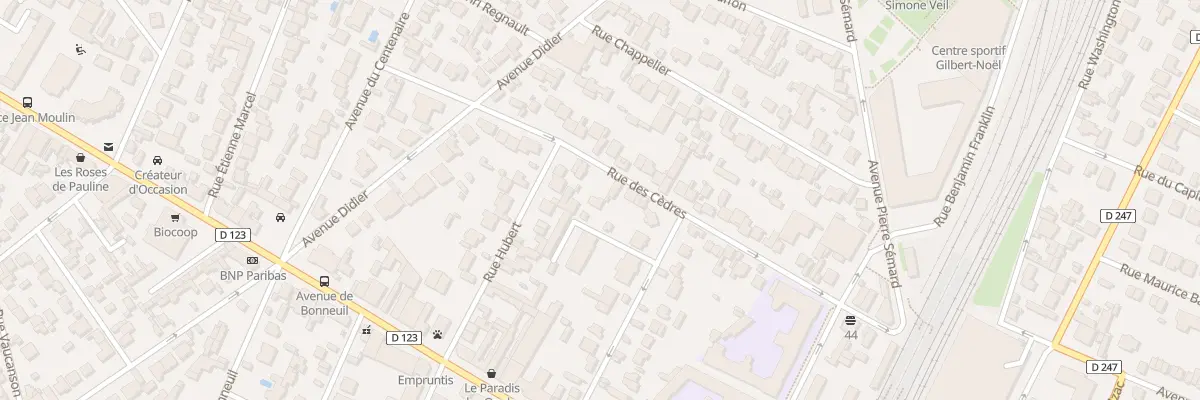 Plan du 18 Rue des Cèdres à Saint-Maur-des-Fossés