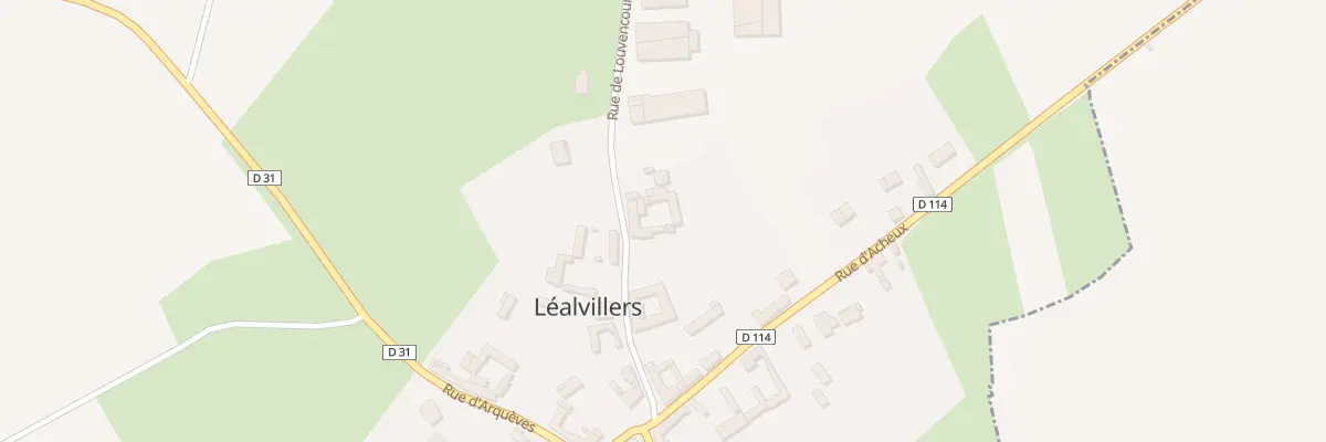 Plan du 4 Rue de Louvencourt à Léalvillers