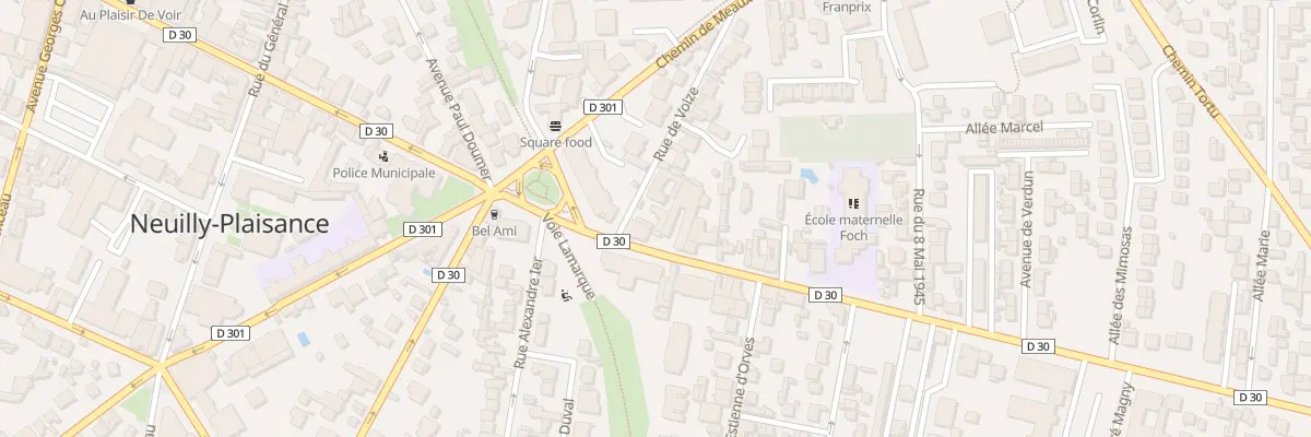 Plan du 77 Av du Maréchal Foch à Neuilly-Plaisance