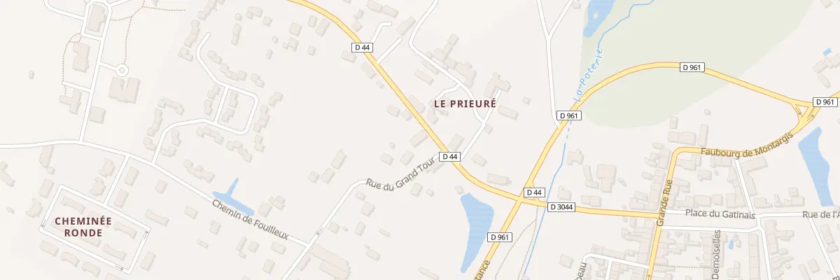 Plan du 5 Fg de Bellegarde à Lorris