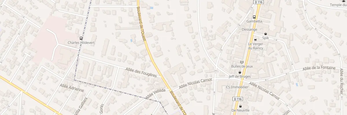Plan du 12B Bd de l’Ouest au Raincy
