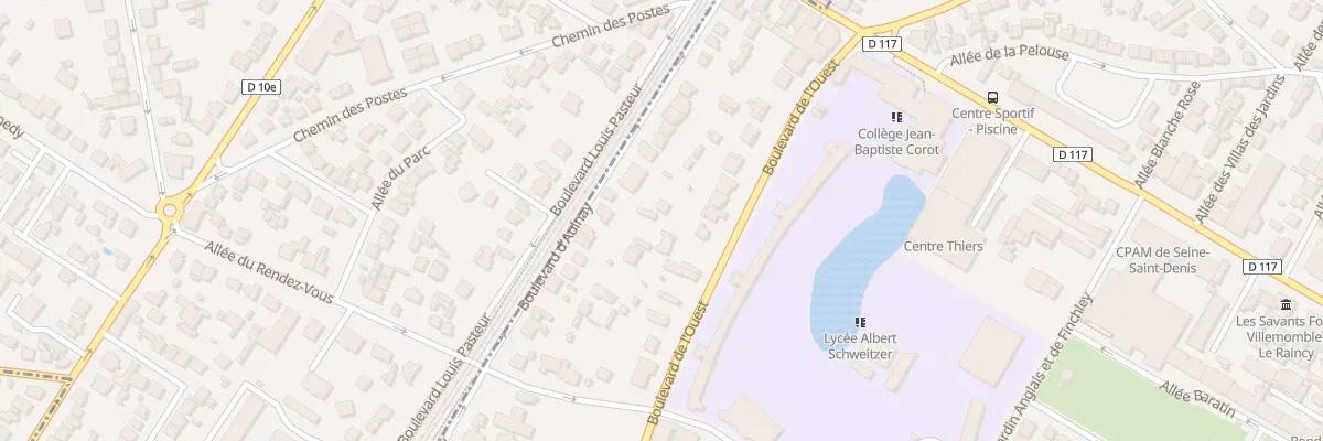 Plan du 83T Bd de l’Ouest au Raincy
