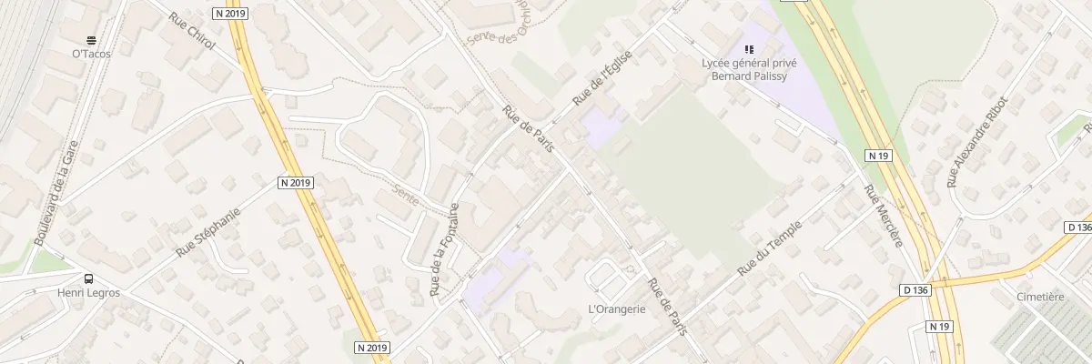 Plan du 2B Rue Vallou de Villeneuve à Boissy-Saint-Léger