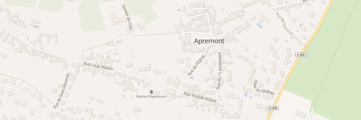 Plan du 9 Rue de l’Eglise à Apremont