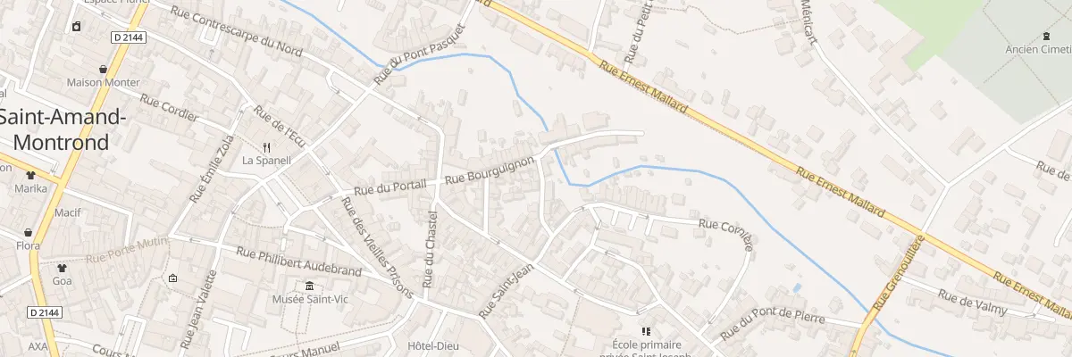 Plan du 13 Rue Bissonnière à Saint-Amand-Montrond