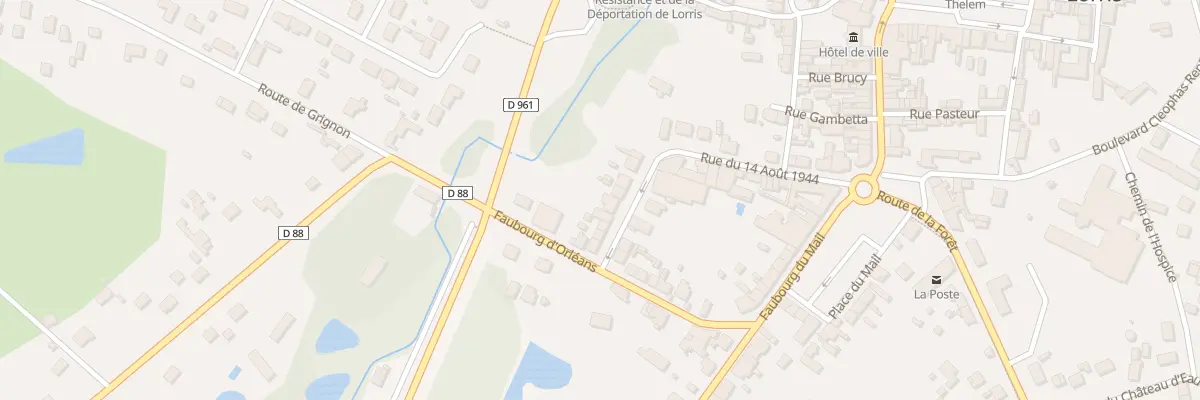 Plan du 22 Rue du Quatorze Aout à Lorris