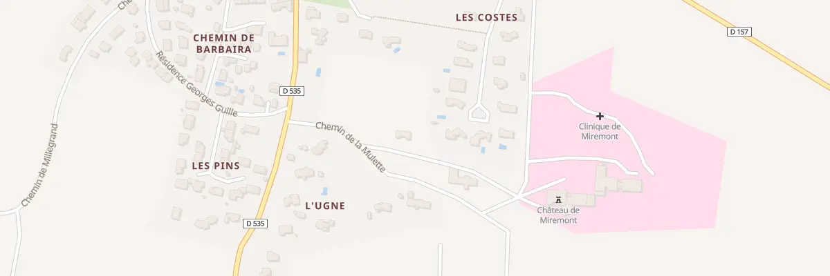 Plan du 151A Les Costes à Badens
