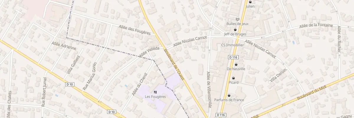 Plan du 8 Bd de l’Ouest au Raincy