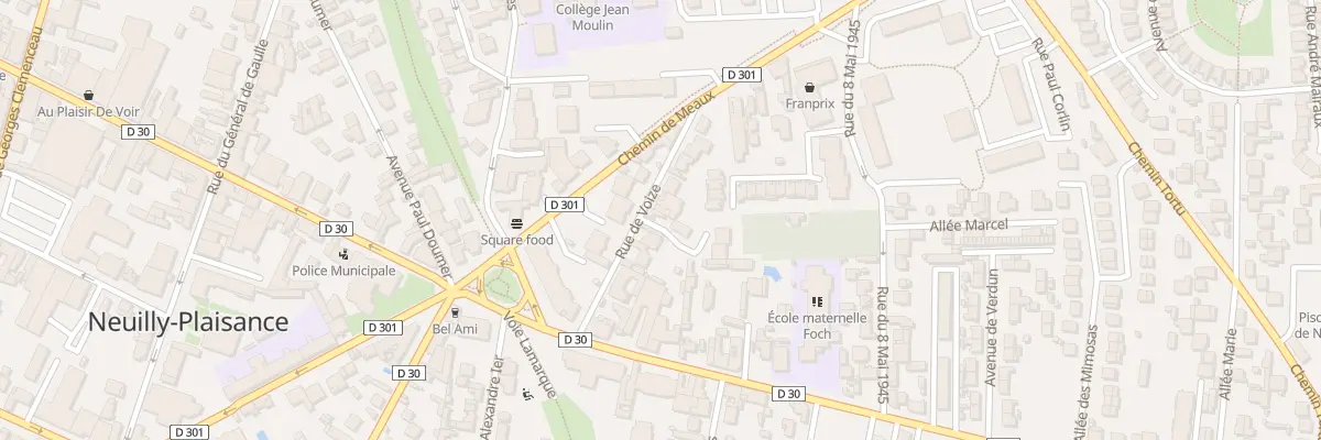 Plan du 10B Rue de Voize à Neuilly-Plaisance