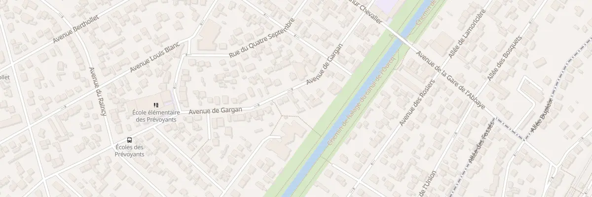 Plan du 22 Av de Gargan à Aulnay-sous-Bois