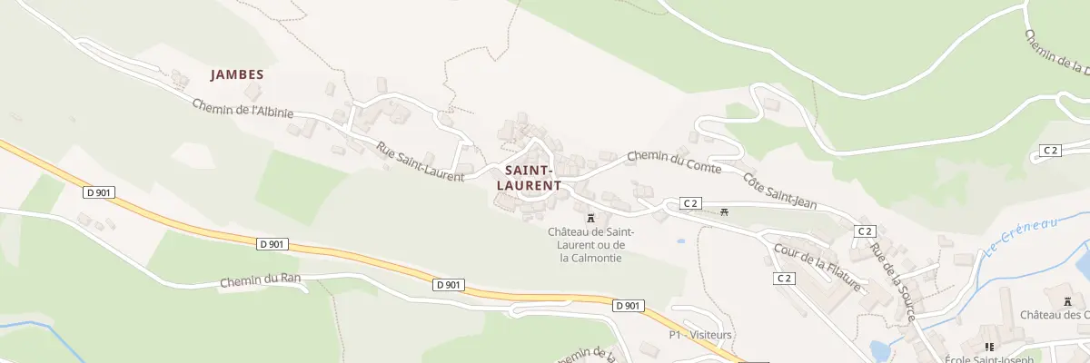 Plan du 5310 Saint Laurent à Salles-la-Source