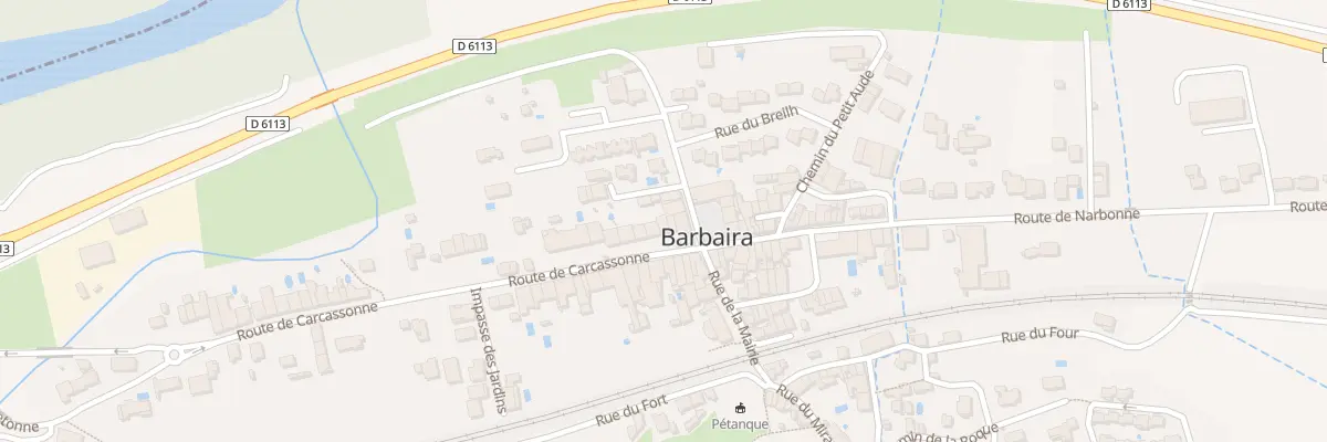 Plan du 4 Rte de Carcassonne à Barbaira