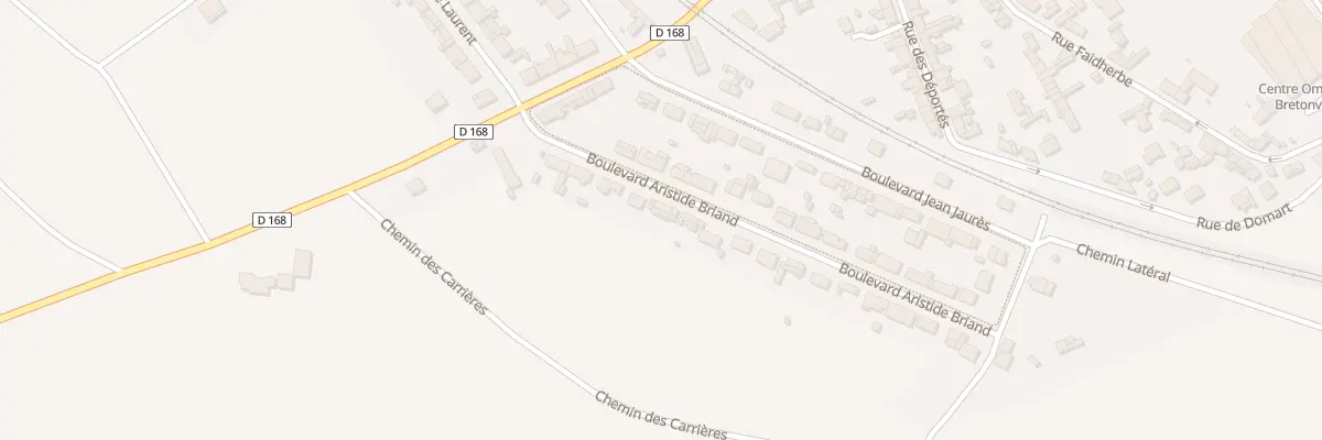 Plan du 8 Bd Aristide Briand à Villers-Bretonneux