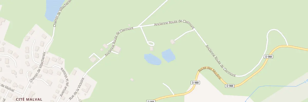 Plan du 1 Les Sagnes à Auzances