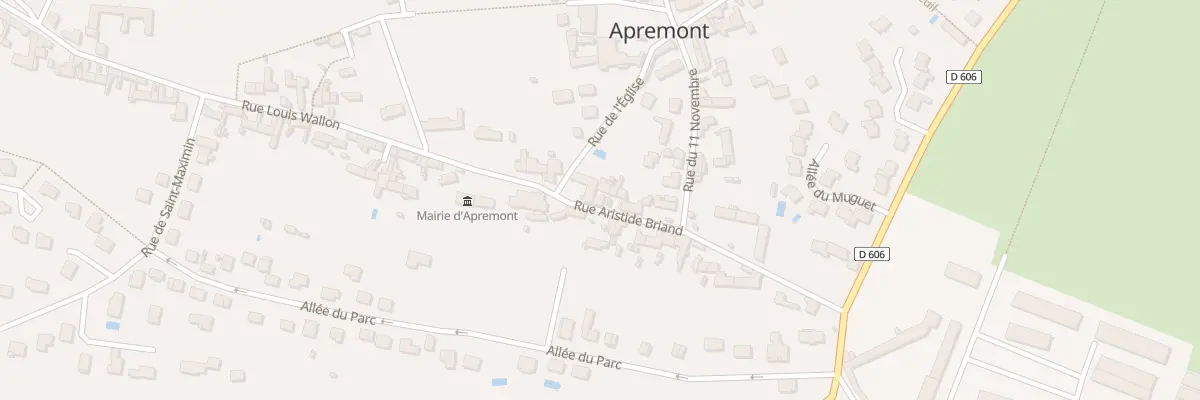 Plan du 16 Rue Aristide Briand à Apremont