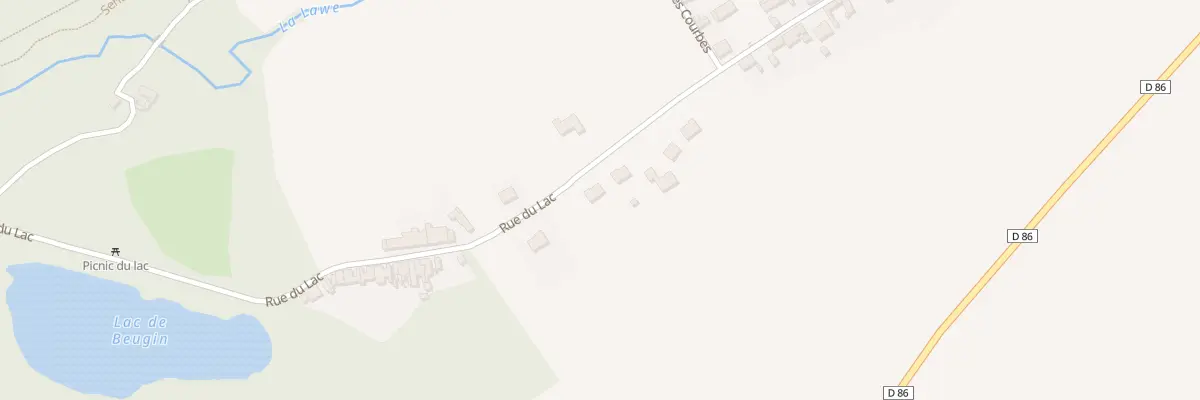 Plan du 10 Rue du Lac à Beugin
