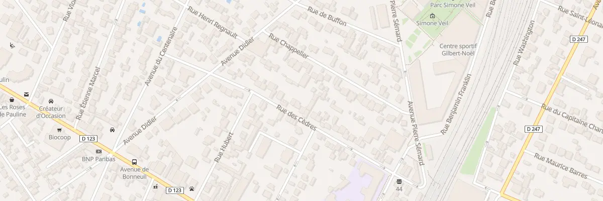 Plan du 25B Rue des Cèdres à Saint-Maur-des-Fossés