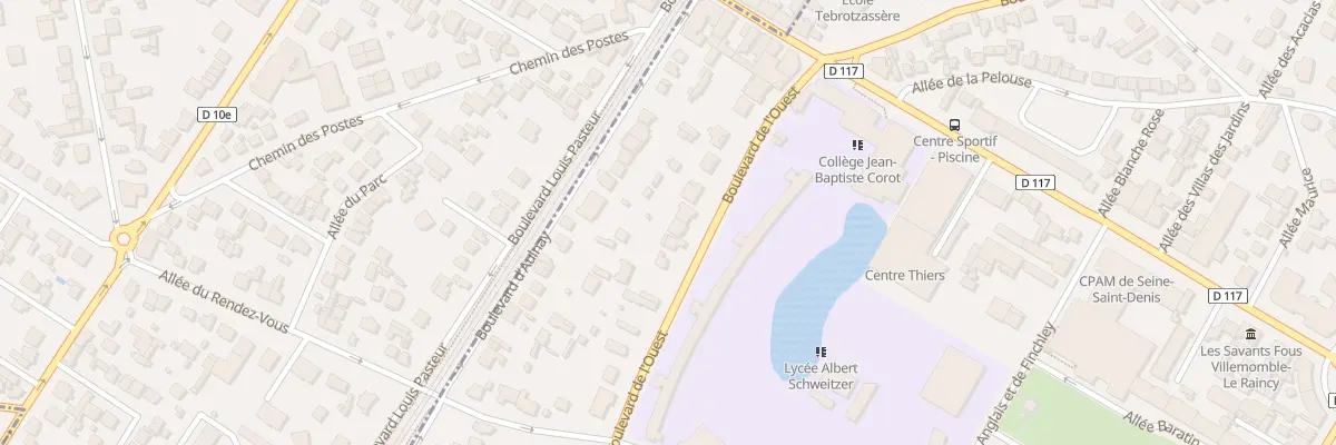 Plan du 85B Bd de l’Ouest au Raincy