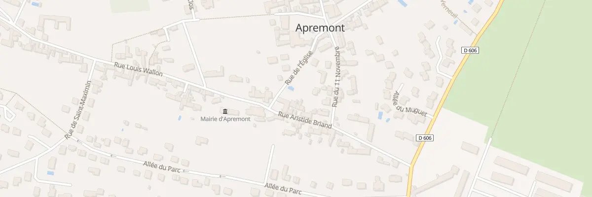 Plan du 14 Rue Aristide Briand à Apremont