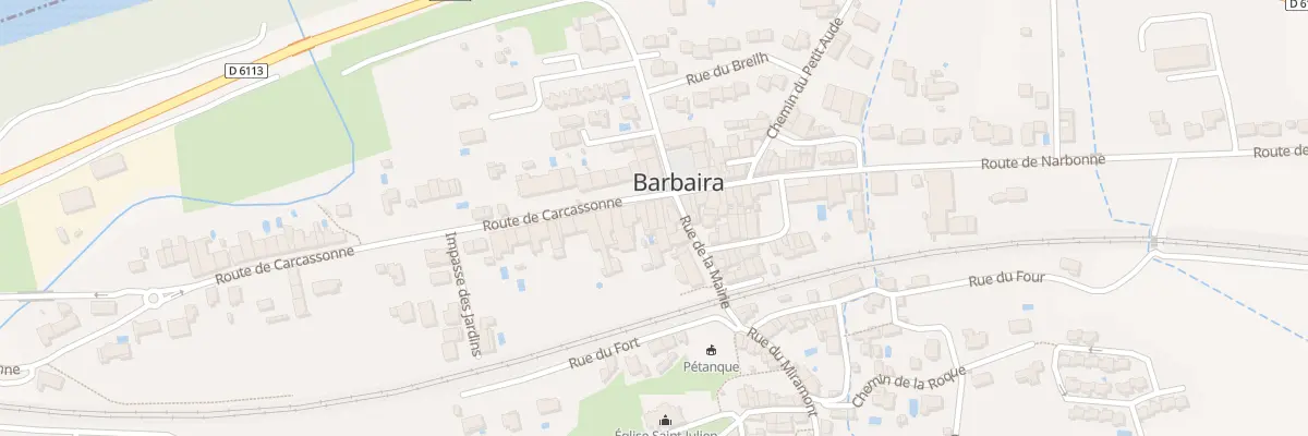 Plan du 5 Rte de Carcassonne à Barbaira