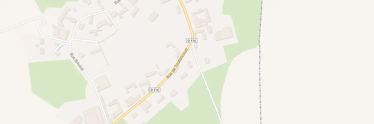 Plan du 1 Rue de Toutencourt à Léalvillers