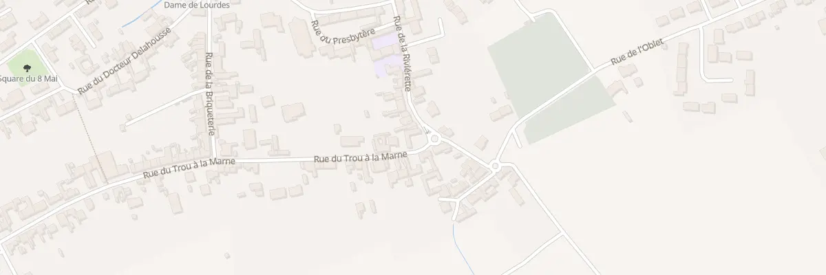Plan du 2 Rue du Trou à la Marne à Allouagne