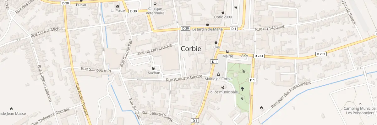 Plan du 14 Rue Auguste Gindre à Corbie