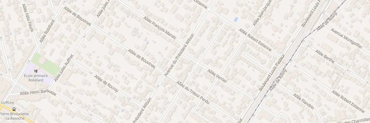 Plan du 2 All Verrier aux Pavillons-sous-Bois