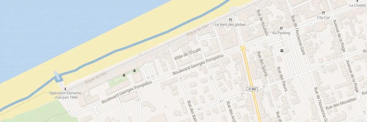 Plan du 301 Bd Georges Pompidou à Bray-Dunes