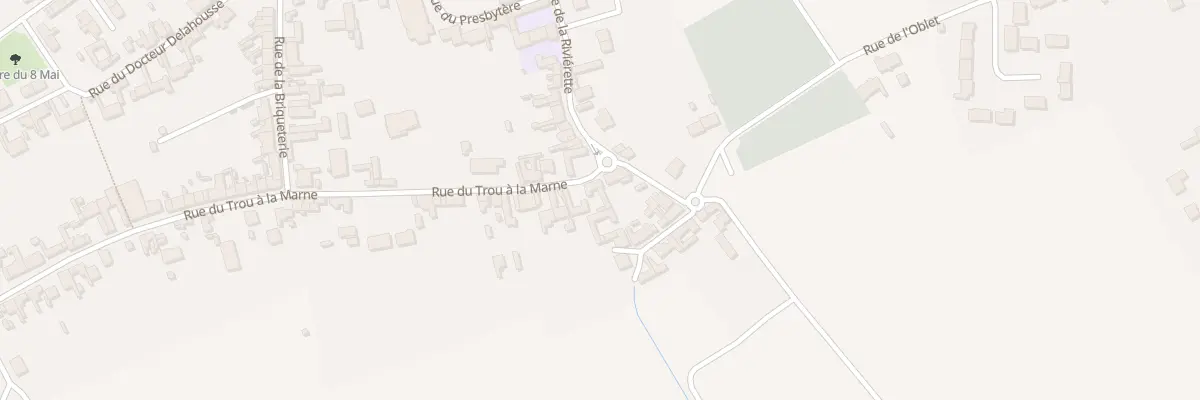 Plan du 1 Rue du Trou à la Marne à Allouagne