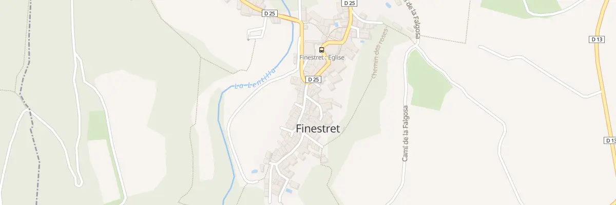 Plan du 166A Village à Finestret
