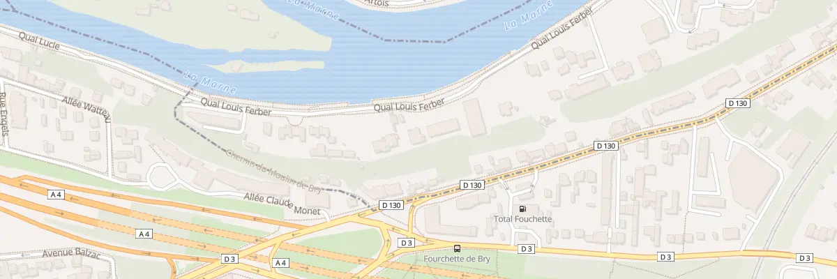Plan du 85 Quai Louis Ferber à Bry-sur-Marne