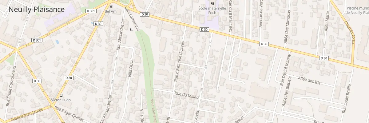 Plan du 8B Rue Berthelot à Neuilly-Plaisance