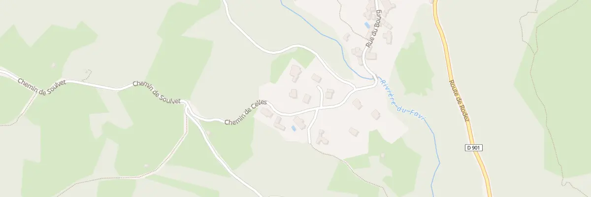 Plan du 6071 Celles à Salles-la-Source