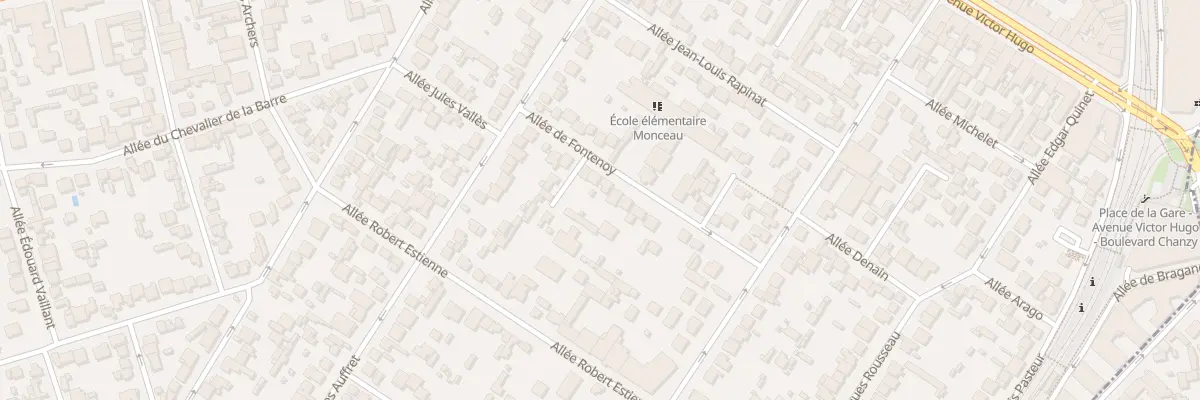 Plan du 16 All de Fontenoy aux Pavillons-sous-Bois
