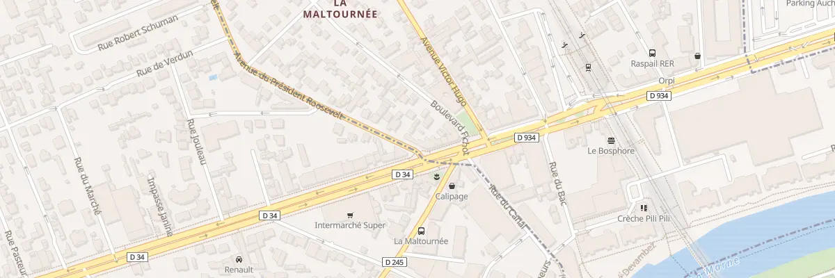 Plan du 1 Bd Galliéni à Neuilly-Plaisance
