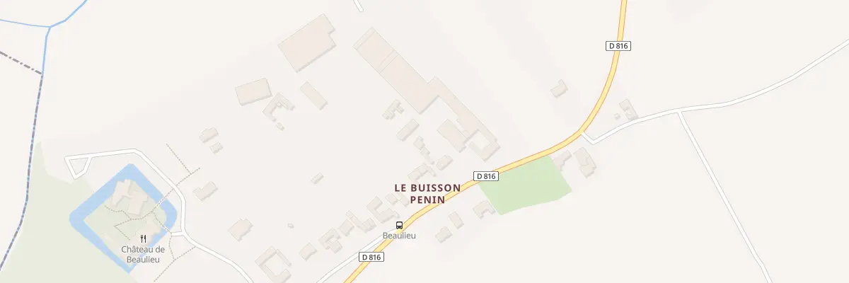 Plan du 828 Rue de Lillers à Busnes