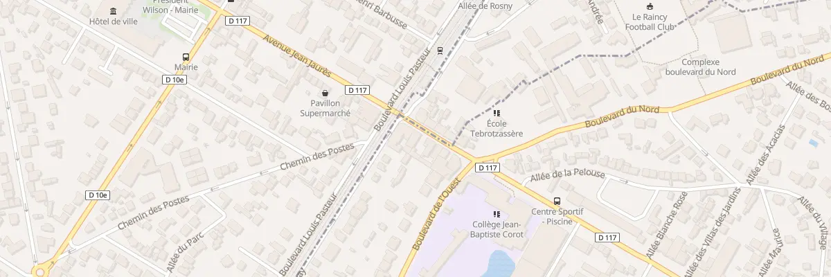 Plan du 4 Av Thiers au Raincy